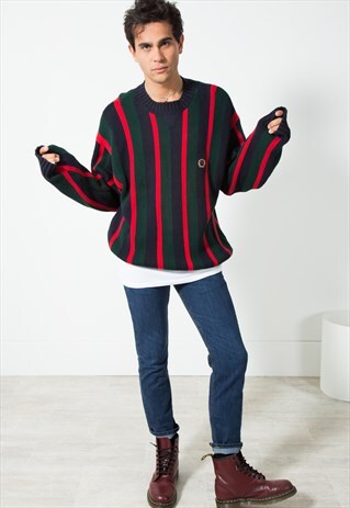 VINTAGE 80S TOMMY HILFIGER KNIT JUMPER / S231