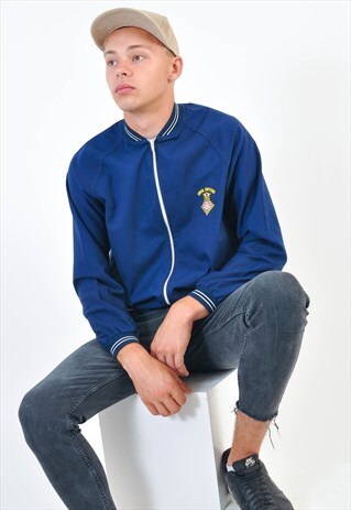 VINTAGE BOMBER JACKET IN BLUE