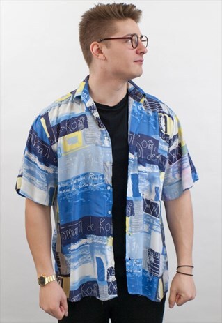 VINTAGE ABSTRACT PATTERN SHIRT