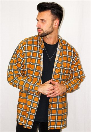 VINTAGE PLAID CORDUROY SHIRT