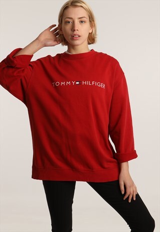 90S TOMMY HILFIGER EMBROIDERED LOGO SWEATSHIRT