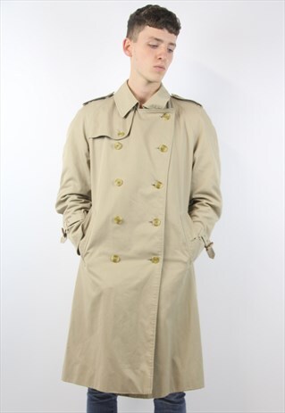 VINTAGE BURBERRY BEIGE MAC JACKET