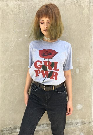 GRL PWR ROSE T SHIRT