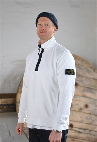 RARE STONE ISLAND 1/4 ZIP SWEATSHIRT