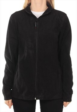 Vintage Black Woolrich Zip Up Fleece - Large