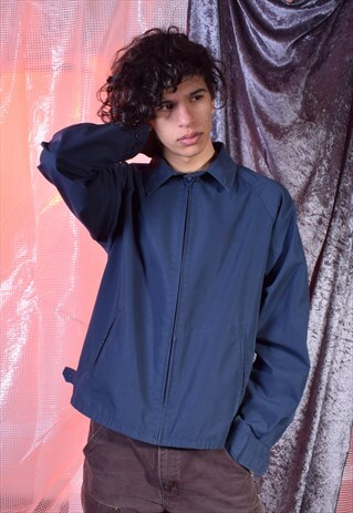 VINTAGE CARHARTT NAVY ZIPPED JACKET