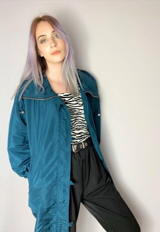 VINTAGE 90S DARK TURQUOISE JACKET