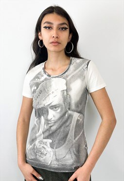 Vintage y2k Galliano printed t-shirt 