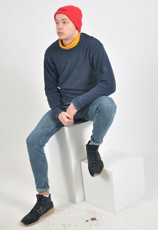 VINTAGE WRANGLER JUMPER IN NAVY