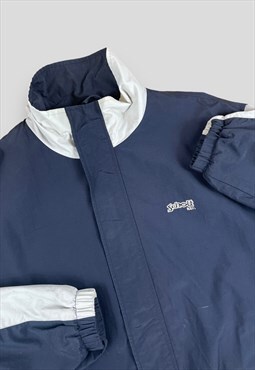Schott Vintage Y2K Navy blue and white lightweight jacket