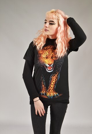 VINTAGE BLACK WILDCAT T-SHIRT