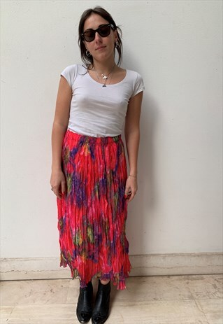 VINTAGE 90'S COLOURED LONG SKIRT