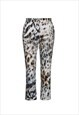 ANIMAL PRINT FITTED PANTS