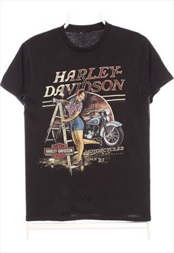 Vintage 90's Harley Davidson Motor Cycle T Shirt Back Print