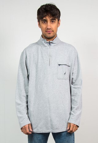 NAUTICA QUARTER ZIP SWEATSHIRT