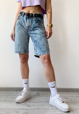 VINTAGE 90'S UNISEX BOYFRIEND WASHED DENIM SHORTS PANTS