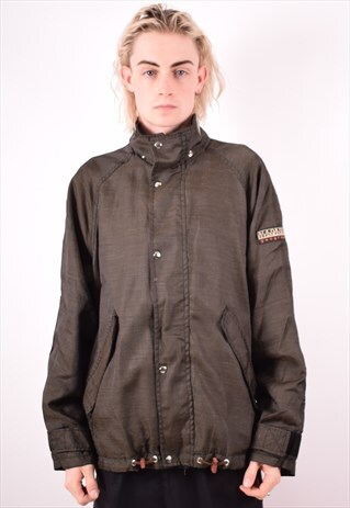 NAPAPIJRI MENS VINTAGE JACKET LARGE KHAKI 90S