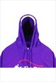 VINTAGE 90'S GILDAN HOODIE HOODED PULLOVER PURPLE LARGE
