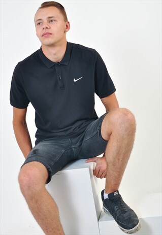 VINTAGE NIKE POLO SHIRT IN BLACK