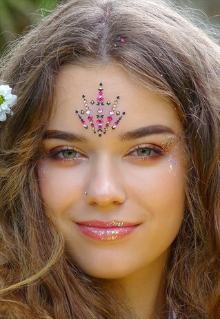 INTERSTELLAR - PINK/GOLD ONE PIECE FESTIVAL FACE GEM