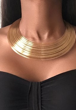 Bamboo Necklace - Gold 