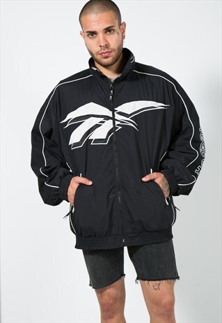 VINTAGE 80S REEBOK SHELL SPORT JACKET / S1369