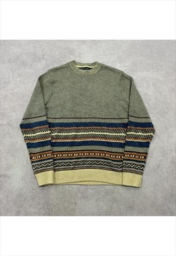 Abstract knitted jumper Men's M