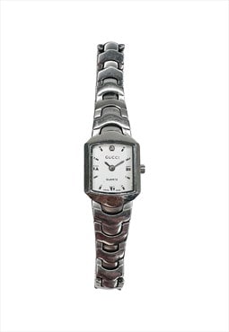 Gucci Watch Wristwatch Silver Metal Crystal Vintage 