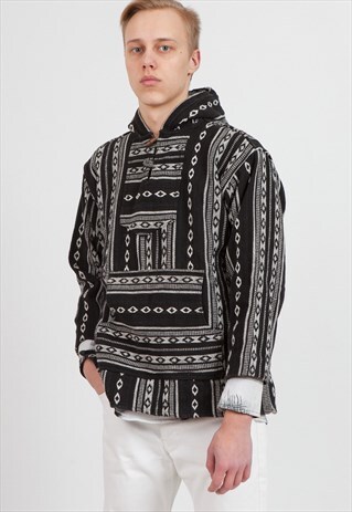 VINTAGE BLACK HOODIE SWEATSHIRT