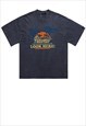 HAWAII T-SHIRT VINTAGE POSTER PRINT TEE 90S RETRO TOP GREY