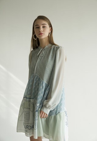 BISCOTTI PRINT CHIFFON DRESS