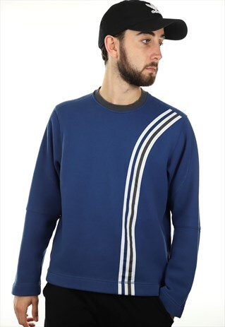 VINTAGE ADIDAS STRIPE SWEATSHIRT JUMPER