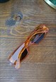 Y2K ORANGE SUNGLASSES IN SQUARE SHAPE