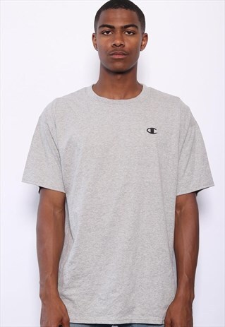 VINTAGE CHAMPION LOGO T-SHIRT GREY