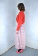 VINTAGE Y2K SHORT TAILORED CARDIGAN JACKET IN BRIGHT ORANGE